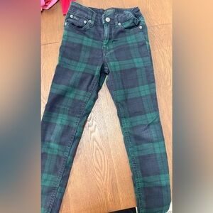 Polo by Ralph Lauren Kids Green and Black Plaid Jeans